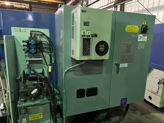 12.6" x 12.6" Mitsubishi #PD32, cylindrical grinder, Fanuc 21iTB, 20" x5" x8" wheel, 2008 - Image 4