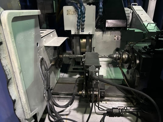 12.6" x 12.6" Mitsubishi #PD32, cylindrical grinder, Fanuc 21iTB, 20" x5" x8" wheel, 2008 - Image 6