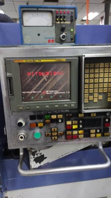 12.6" x 12.6" Mitsubishi #PD32, cylindrical grinder, Fanuc 21iTB, 20" x5" x8" wheel, 2005 - Image 2
