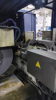 12.6" x 12.6" Mitsubishi #PD32, cylindrical grinder, Fanuc 21iTB, 20" x5" x8" wheel, 2005 - Image 3