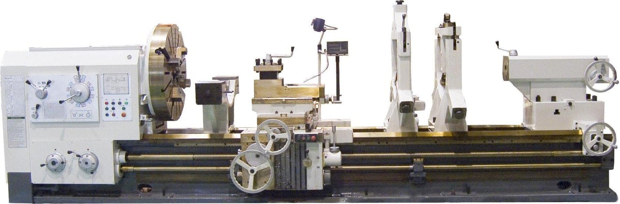 49" x 157" Vanguard #CW61125F, extra heavy duty lathe, 4-jaw chuck, cooling device, new - Image 1