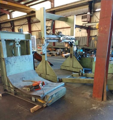 48" x 7" Wean, slitting line, 25000 lb., hydraulic pushoff, powered rotation, manual clamp & expansion - Image 5