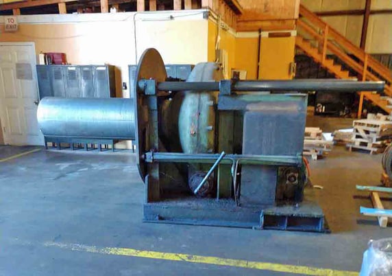 48" x 7" Wean, slitting line, 25000 lb., hydraulic pushoff, powered rotation, manual clamp & expansion - Image 6