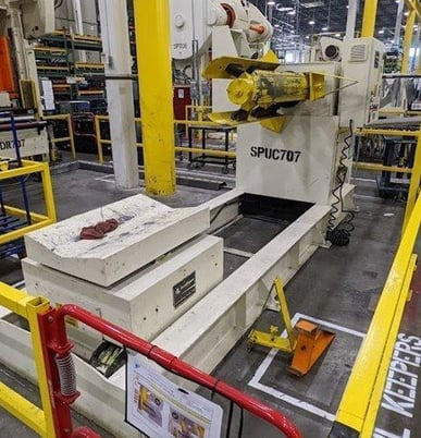 20000 lb. Feed-Lease #PR-42, motorized coil reel, 42