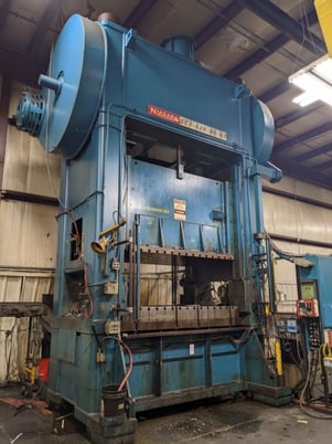 600 Ton, Niagara #SC2-600-96-60, 12" stroke, 44" Shut Height, 16" adj., 20-40 SPM, 34" windows, 60" x96" bed - Image 1