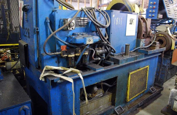 3-1/2" Dickey & Son, rotary forming machine, hydraulic pump & motor - Image 2