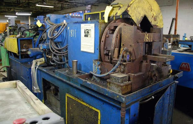 3-1/2" Dickey & Son, rotary forming machine, hydraulic pump & motor - Image 3