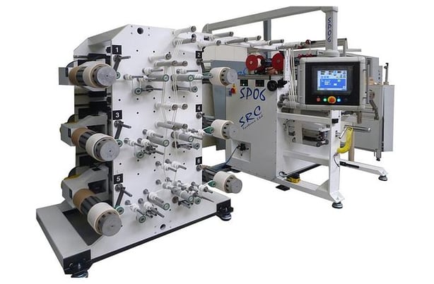 SRC Systens #SP06, 18" wide 6 head spooling system, 1.5" max spool width, 1000 FPM - Image 1