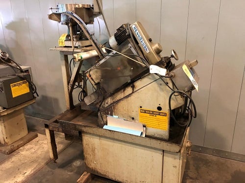 5/16" Snow #NT-2, single spindle nut tapper with Speedy Cut ST1-KU head & vibratory bowl feeder - Image 1