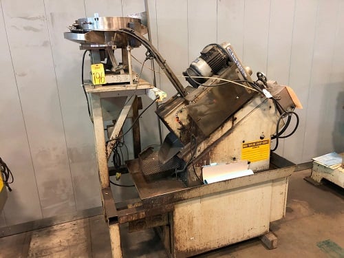 5/16" Snow #NT-2, single spindle nut tapper with Speedy Cut ST1-KU head & vibratory bowl feeder - Image 2