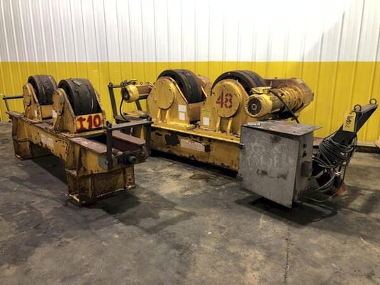 90 Ton, Weldwire #WER-90, Powered Tank Turning Rolls With Idler, 18" diameter Wheel, 8" to 18' suitable - Image 6