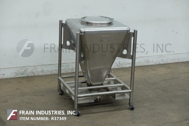 Tote Systems, 316 Stainless Steel bins / totes, mounted on heavy duty stai, #318723 - Image 1