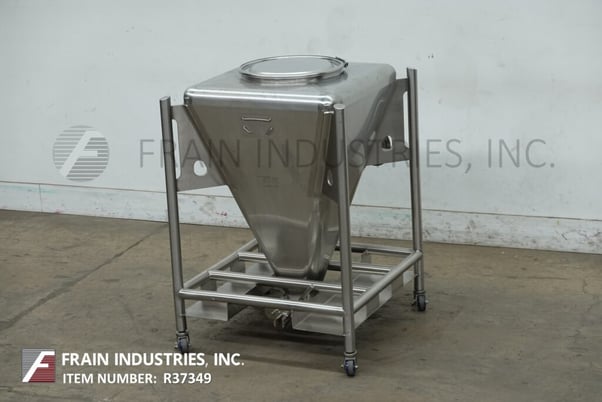 Tote Systems, 316 Stainless Steel bins / totes, mounted on heavy duty stai, #318723 - Image 5