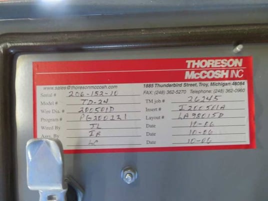 Thoreson McCosh #TD360, desiccant dryer including hopper, 360 lbs. per hour - Image 4