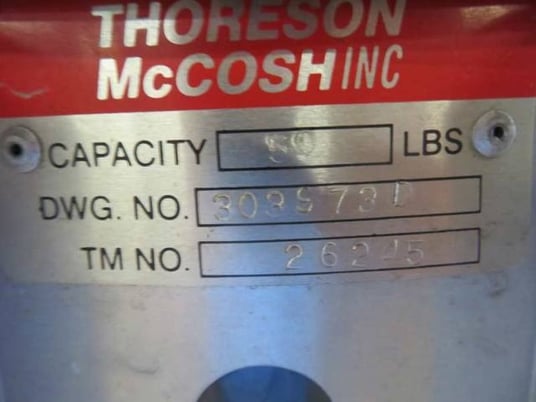 Thoreson McCosh #TD360, desiccant dryer including hopper, 360 lbs. per hour - Image 10