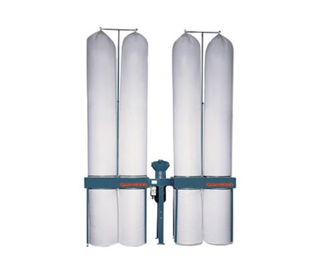 7400 cfm Cam-Wood #" DC-8100X, dust collector, 15-3/4" diameter fan, 10 HP, 220 volts, 10" inlet, 4 large top - Image 2