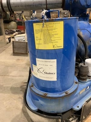 25 HP Quincy #QSV-25, Air Compressor, 365 acfm, 3ph, 70939 hours, 2010 - Image 7