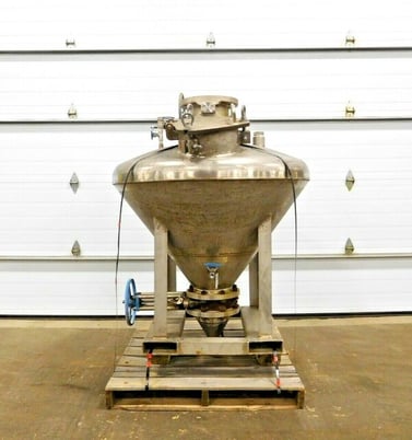Buckeye fabricated coned Stainless Steel tank, -15/25 psi @ 300&deg;F, 2015 - Image 1