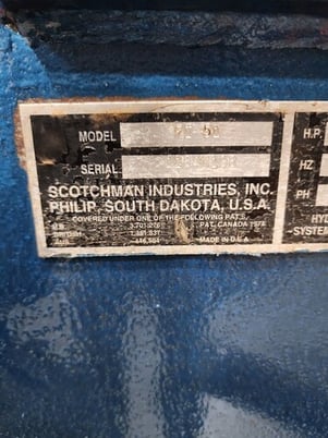Scotchman, ironworker, 51 ton, 5 HP, 230 V., 3 phase, serial #1184M198, #15769 - Image 10
