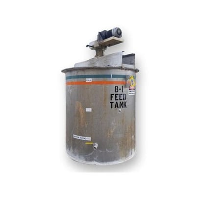 550 gallon Bendel, Stainless Steel liquid tank w/ agitator - Image 1