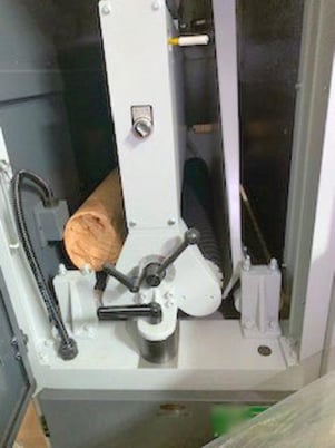 37" x 75" Cam-wood " A-3775X, single head wide belt sander, 5" thickness, double Infeed & outfeed spring - Image 5