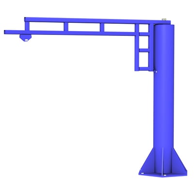 .25 Ton, Gorbel WSJ360, jib crane, 16' span x 10' hub, 360 degree circular coverage, 2026, new - Image 1