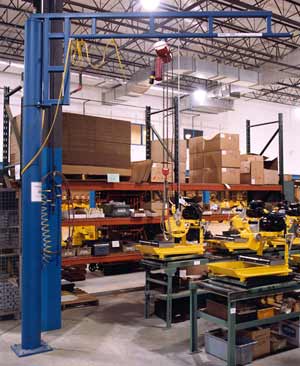.25 Ton, Gorbel WSJ360, jib crane, 16' span x 10' hub, 360 degree circular coverage, 2026, new - Image 2