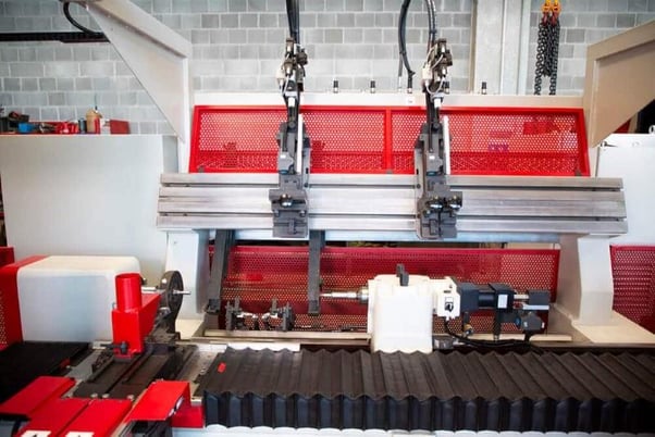 Locatelli MULTIMATIK-SE-CC, woodworking lathe, 1-fixed gouge for cylindering, 2-hydraulic copiers, 110 mm - Image 2