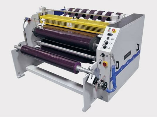 Unimak SM-1500-F, paper slitter and rewinder, 59" wide x 23-5/8" diameter, 16 mils foil thickness, 246 FPM - Image 1