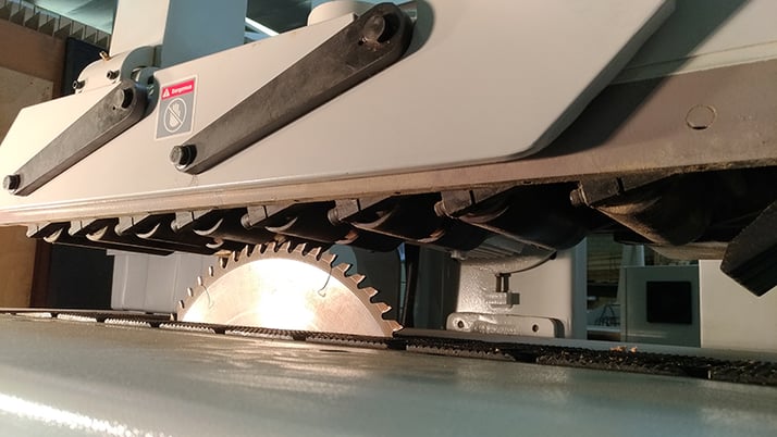 Cam-wood TRS-3016X, Straight Line Rip-Saw, 1" arbor, 16" max blade, 3-1/4" max depth, 19" throat, 69" x 43" - Image 3