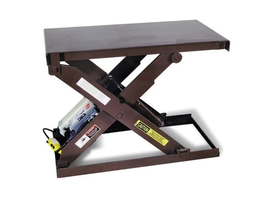 6000 lb. Autoquip 36S60, scissor lift, 24" x 48" paltform, 24" x 48" base, 6.5" lowered height, 25-sec - Image 1