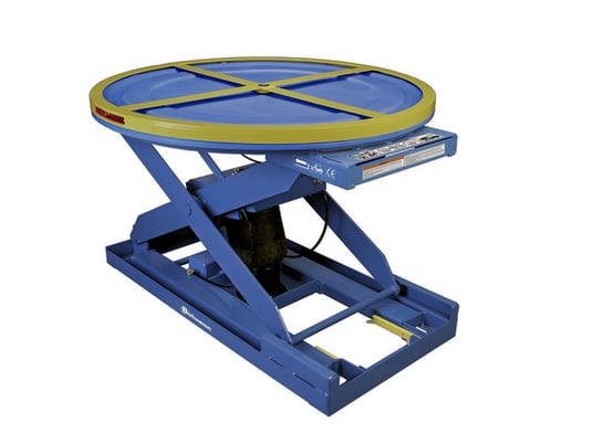 3500 lb. Bishamon EZ-LOADER, scissor lift, 10-1/2" lowered height, 21-1/4" travel, 30" rasied height, 43" - Image 1