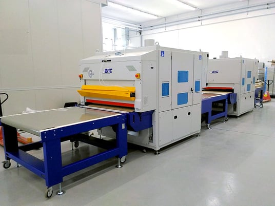electromagnetic chuck #ROTOPLUS-LUC+BRILL-1350, 2-machine line - 52" Polisher, 59" x 53" infeed, 2026, new - Image 1