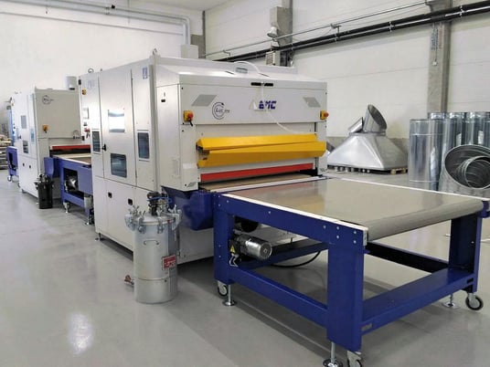 electromagnetic chuck #ROTOPLUS-LUC+BRILL-1350, 2-machine line - 52" Polisher, 59" x 53" infeed, 2026, new - Image 2