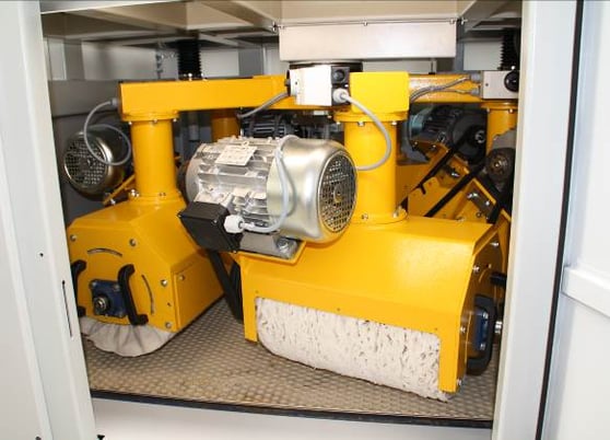 electromagnetic chuck #ROTOPLUS-LUC+BRILL-1350, 2-machine line - 52" Polisher, 59" x 53" infeed, 2026, new - Image 9