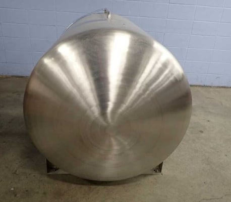 350 gallon Stainless Steel Horiz. Brewery tank, 41" diameter x 48" T/T - Image 4