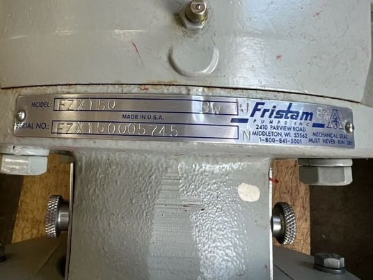 50 GPM @ 80' THD, Fristam #FZX150, Stainless Steel self-priming liquid ring pump, 2" Tri-Clamp inlet/outlet - Image 3