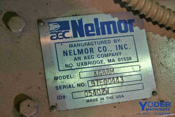 17" x 14" Nelmor #AG88M, plastic granulator, 1 HP, auger feed, 1997, #52682 - Image 9