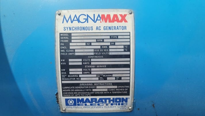 400 KW Cummins #KTA19-G2, diesel generator, 480 Volts, 1950 hours, open skid mounted - Image 4
