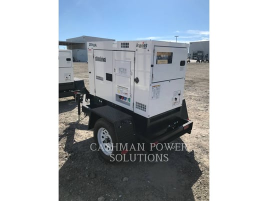 22 KW Shindaiwa #DGK25F, mobile diesel generator set, 1800 RPM, 480 Volts, 2022 - Image 3