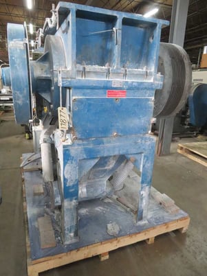 22" x 24.5" Pallman Ultra Granulator #PS6-6, rubber bale grinder, 115 HP - Image 1