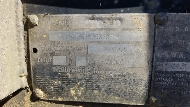 Trailmobile, 48' Flatbed Trailer, 1988 - Image 6