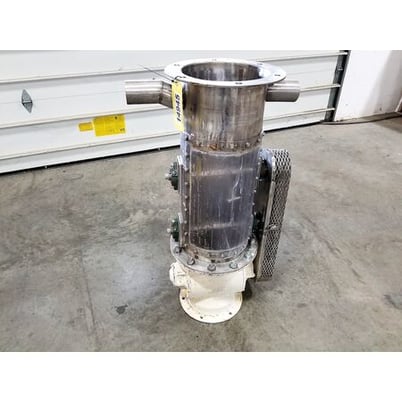 10" Semco, rotary air lock, dual shaft agitated hopper - Image 3