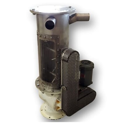 10" x 12" Semco, rotary air lock valve, dual shaft agitated lump breaker - Image 1