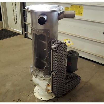 10" x 12" Semco, rotary air lock valve, dual shaft agitated lump breaker - Image 2