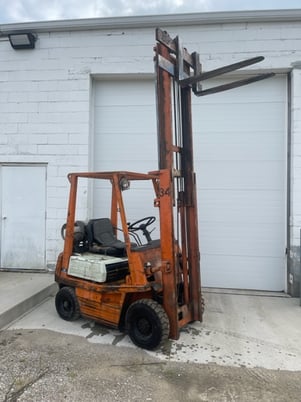 5500 lb. Toyoda #02-4FG14, LP forklift truck, 118" lift height,automatic transmission, #75679 - Image 3