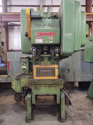 45 Ton, Bliss #C45, OBI press, 2" stroke, 12.75" Shut Height, 15 HP, 45-95 SPM vari-speed, 1978 - Image 1