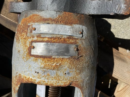 6" Rockwell Edwards steam stop angle valve, 900 lb. flange, CR13 stem - Image 2