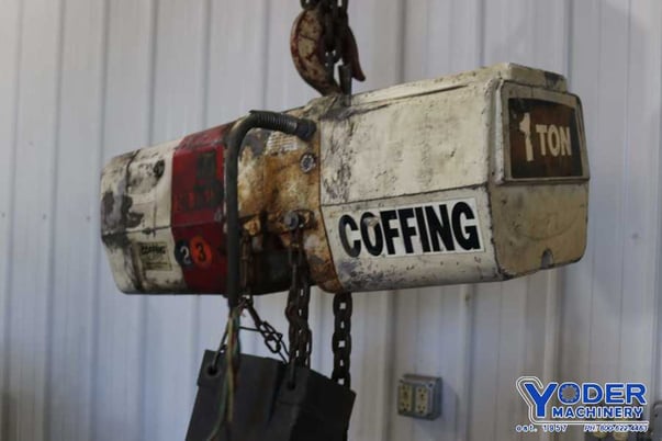 1 Ton, Coffing #EC-2032.3, hi-speed electric chain hoist, 6' lift height, 32 FPM, #73084 - Image 5