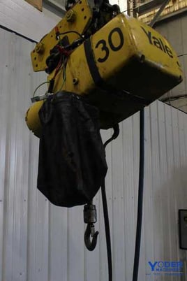 .5 Ton, Yale #KEL1/2-15LG30S1, chain hoist, 8' lift, manual trolley, chain box, #65764 - Image 2
